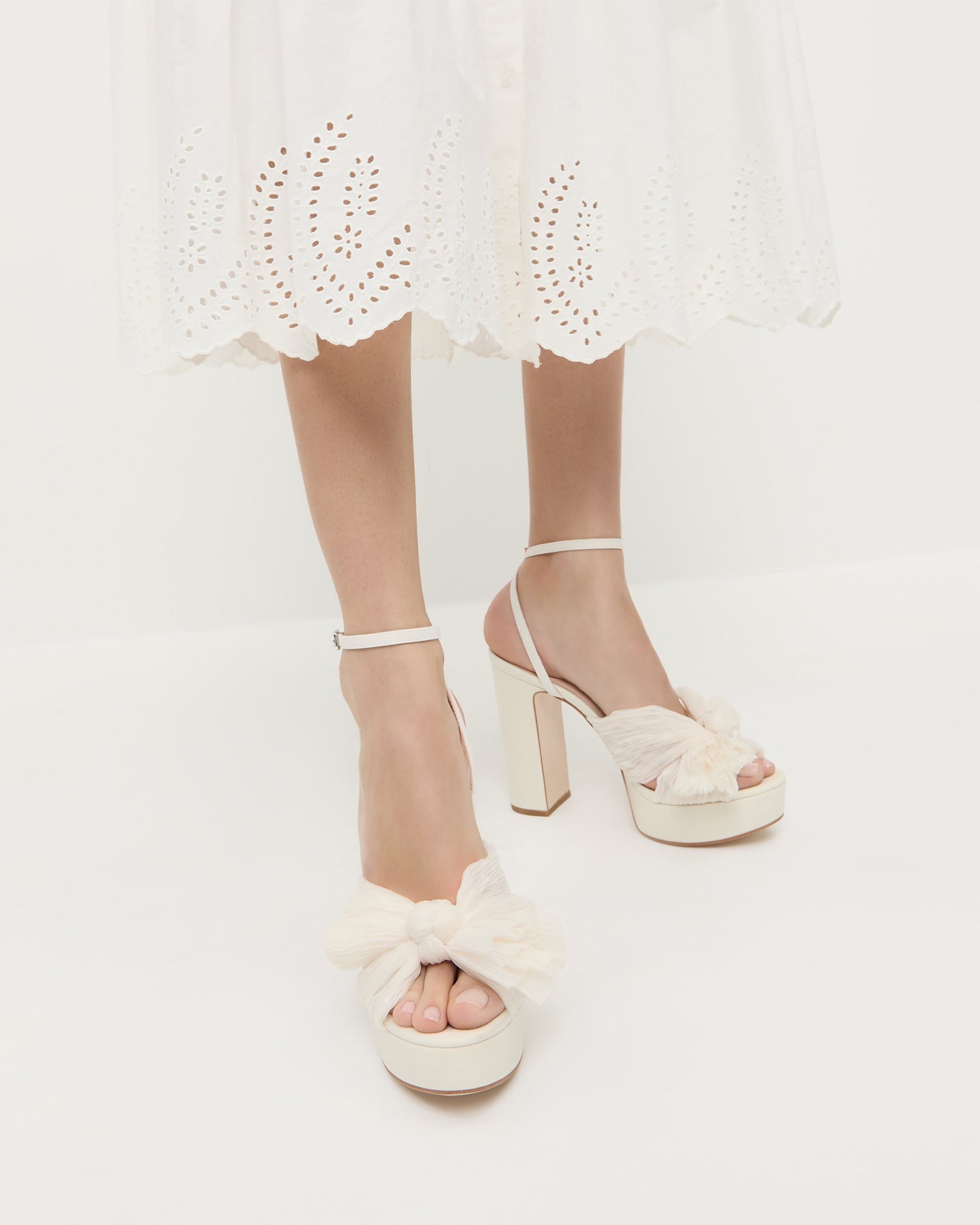 Loeffler Randall Women / Natalia Pearl Platform Bow Heel
