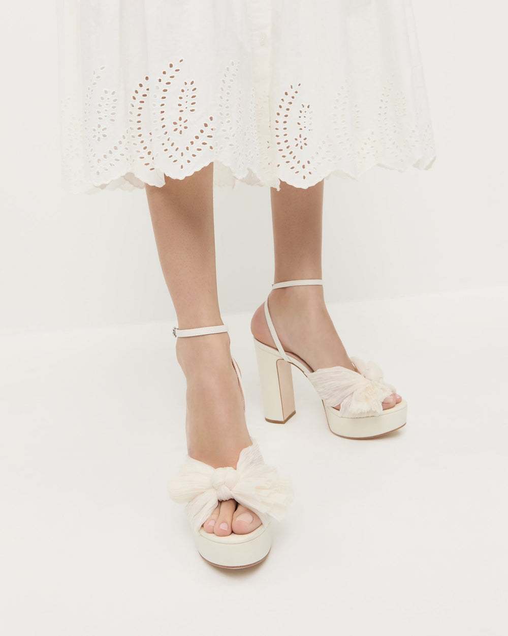 Loeffler Randall Women / Natalia Pearl Platform Bow Heel