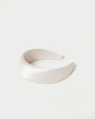 Loeffler Randall Women / Bellamy Cream Satin Headband