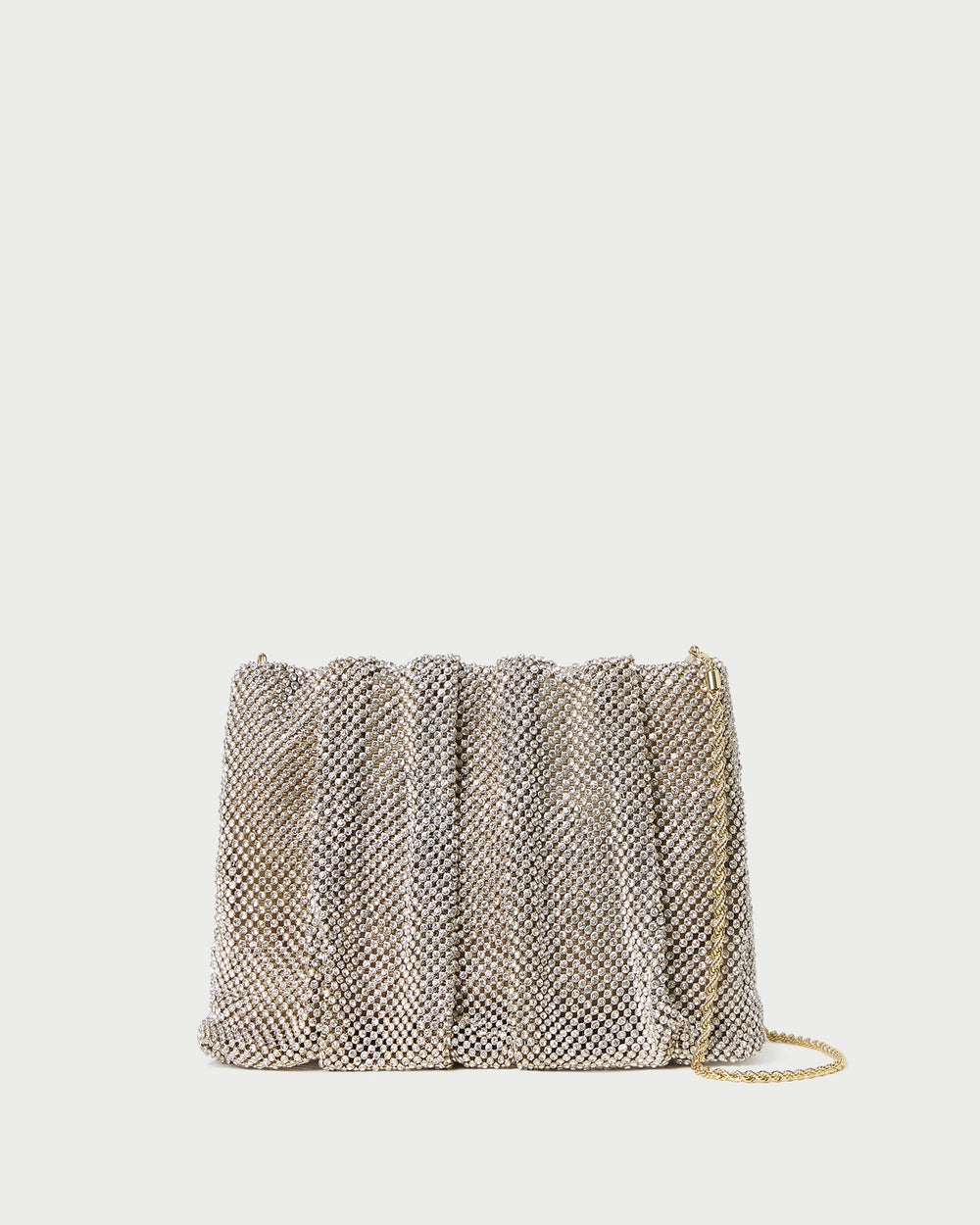 Loeffler Randall Women / Ember Gold Diamante Gathered Clutch
