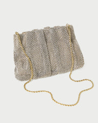 Loeffler Randall Women / Ember Gold Diamante Gathered Clutch