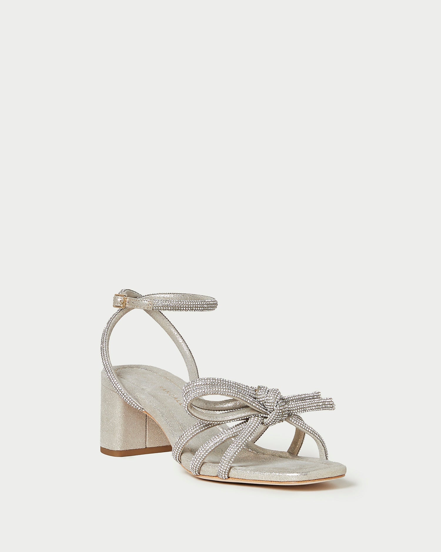 Loeffler Randall Women / Mikel Cappuccino Bow Mid-Heel Sandal