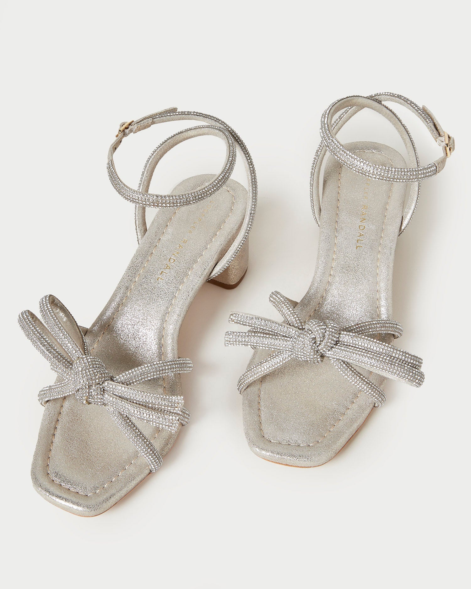 Loeffler Randall Women / Mikel Cappuccino Bow Mid-Heel Sandal