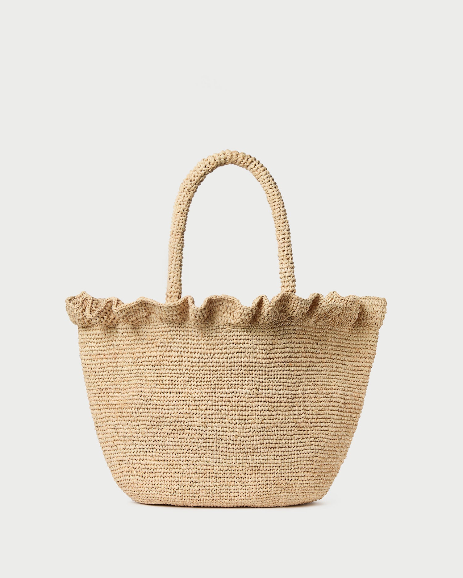 Loeffler Randall Women / Cyrus Natural Ruffled Woven Tote