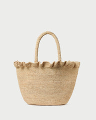 Loeffler Randall Women / Cyrus Natural Ruffled Woven Tote