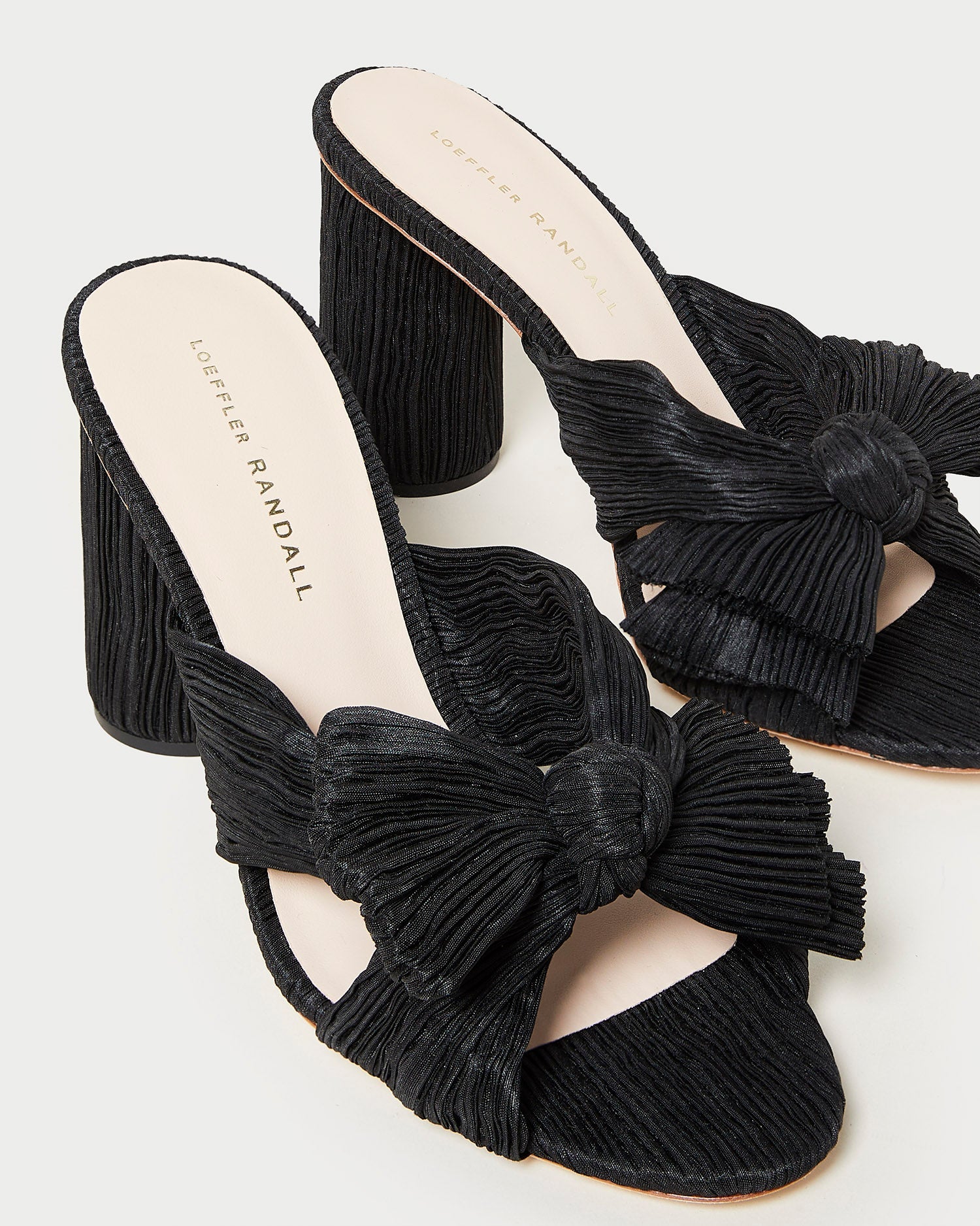 Loeffler Randall Women / Penny Black Pleated Bow Heel
