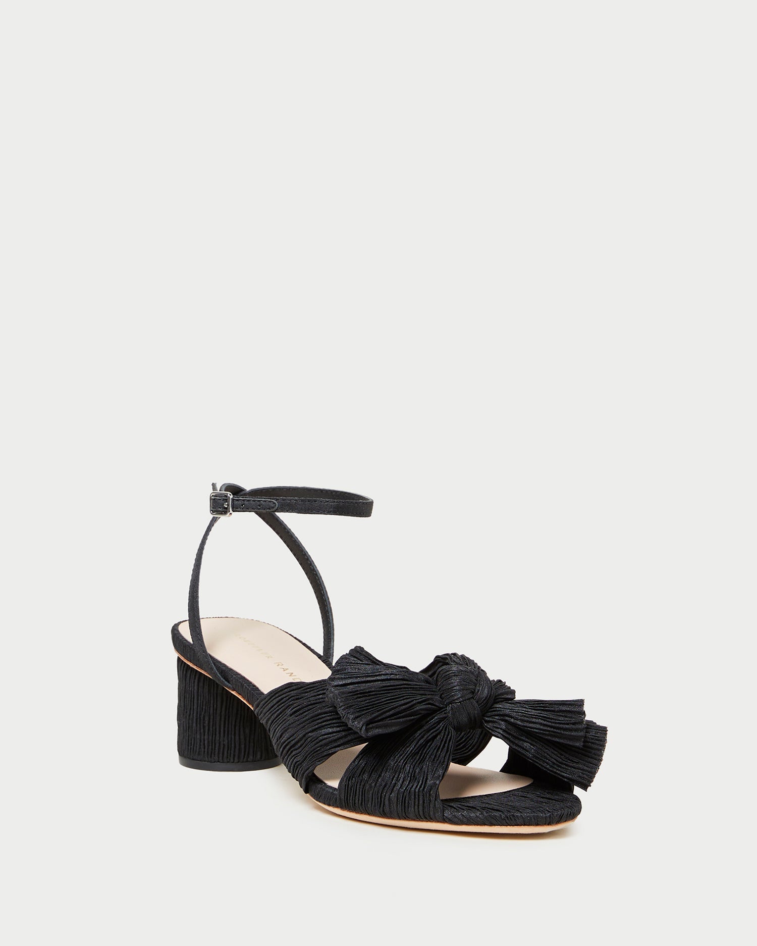Loeffler Randall Women / Dahlia Black Pleated Bow Heel
