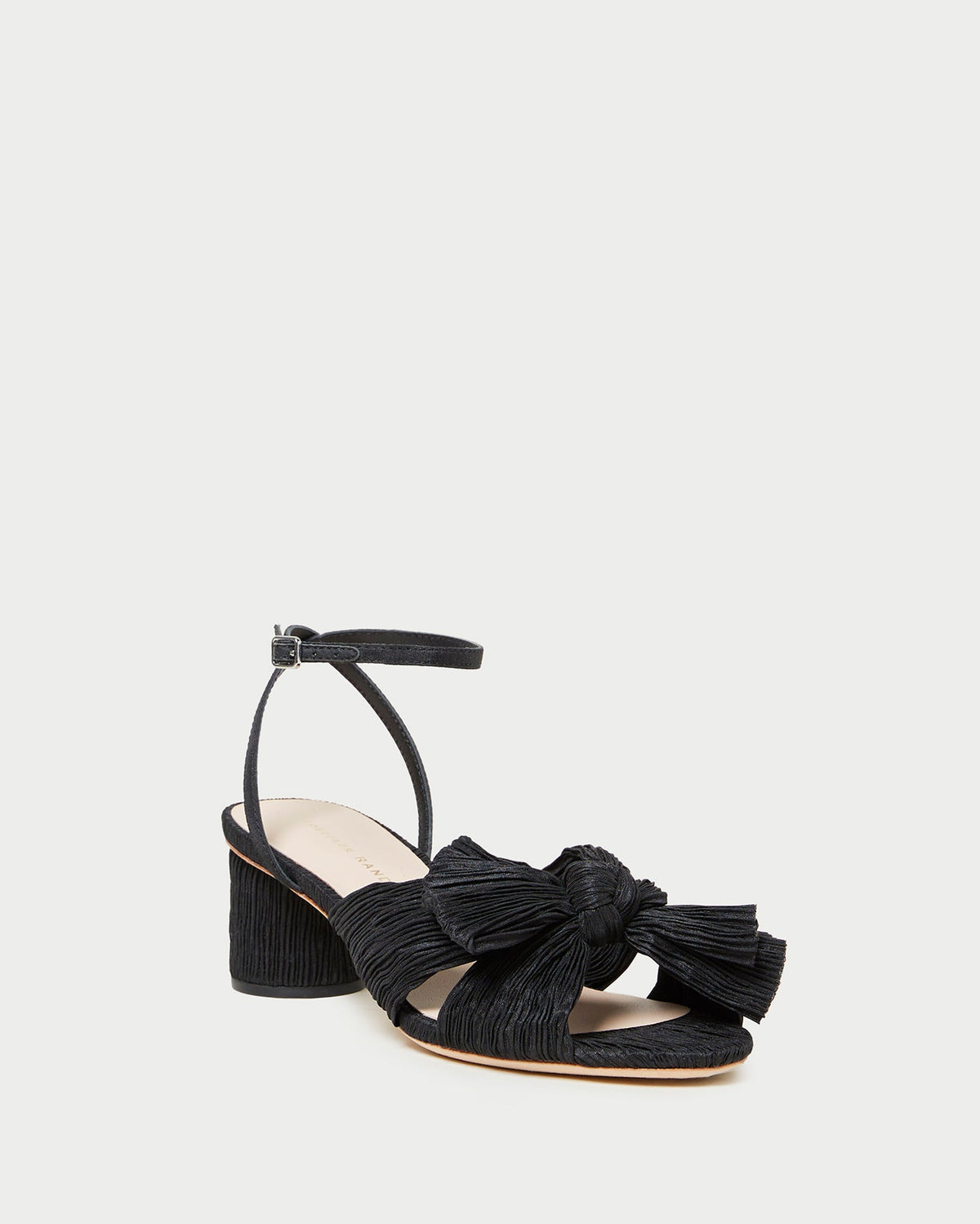 Loeffler Randall Women / Dahlia Black Pleated Bow Heel