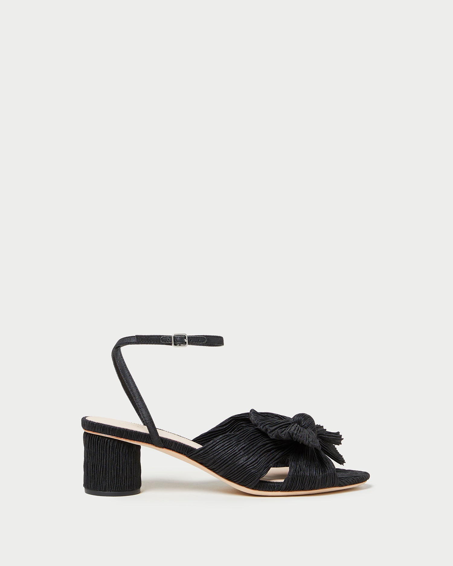 Loeffler Randall Women / Dahlia Black Pleated Bow Heel