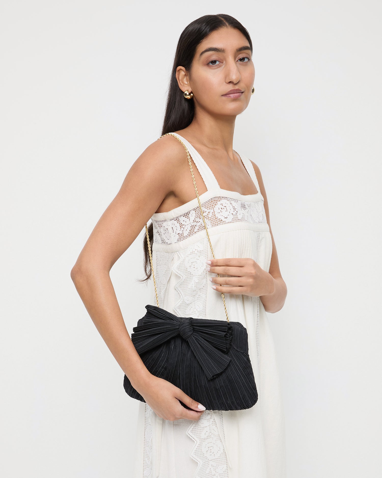 Loeffler Randall Women / Rayne Black Bow Clutch