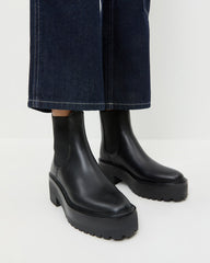 Loeffler Randall Women / Reggie Black Leather Chelsea Boot