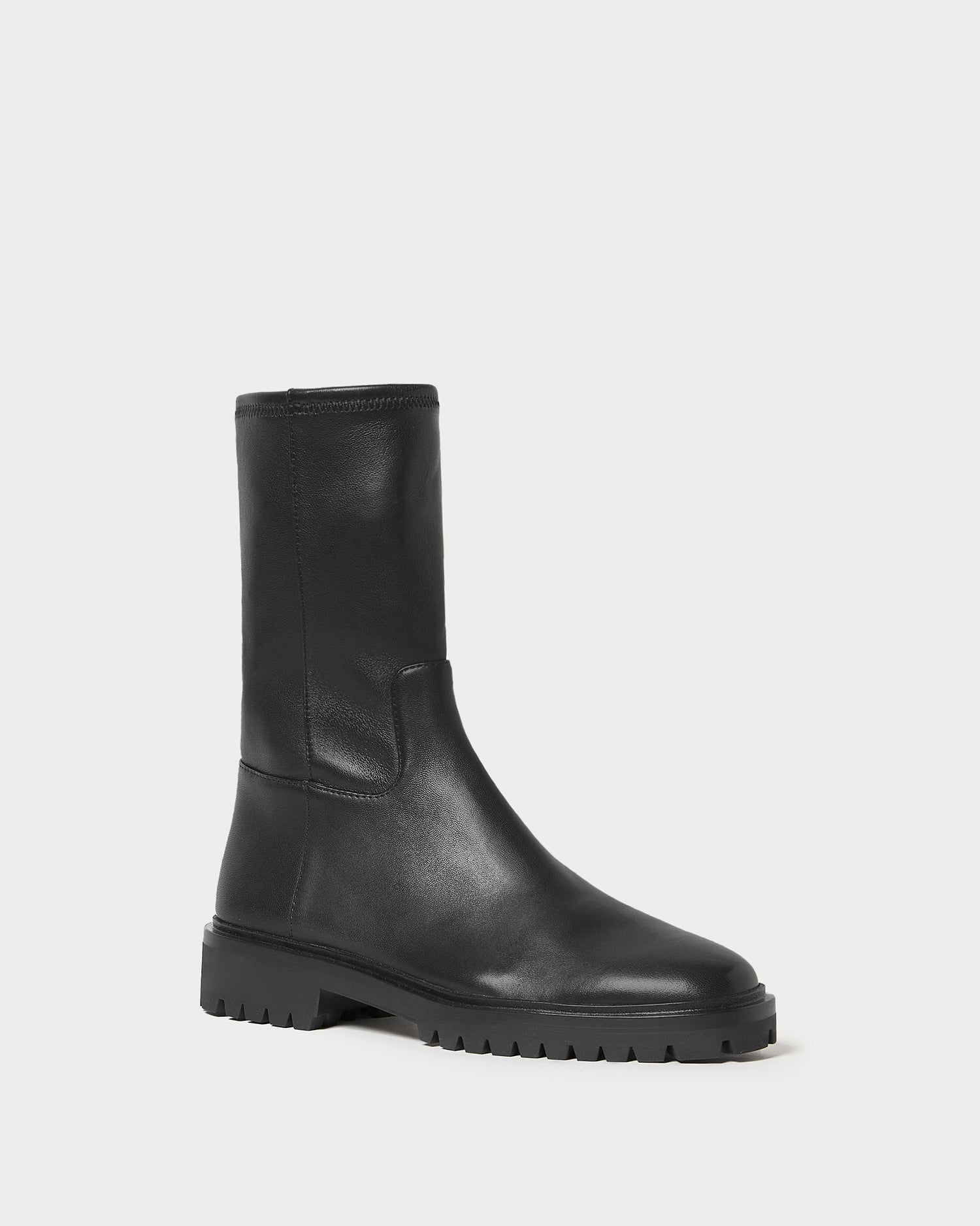Loeffler Randall Women / Danny Black Leather Lug Boot