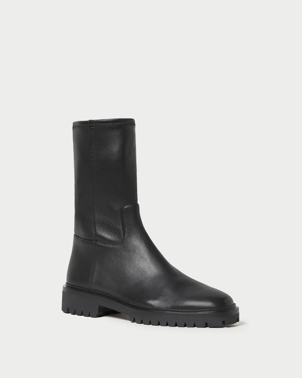 Loeffler Randall Women / Danny Black Leather Lug Boot