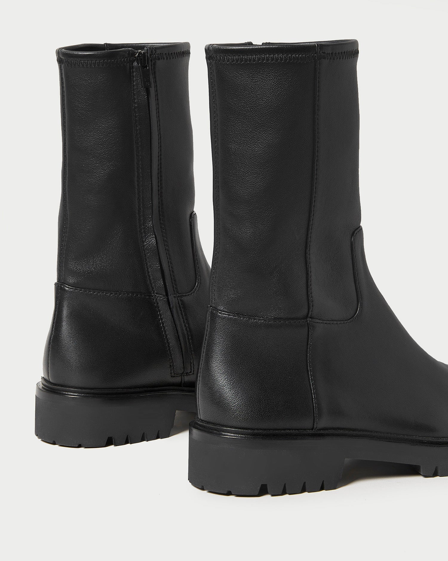 Loeffler Randall Women / Danny Black Leather Lug Boot