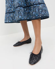 Loeffler Randall Women / Landry Black Woven Ballet Flat