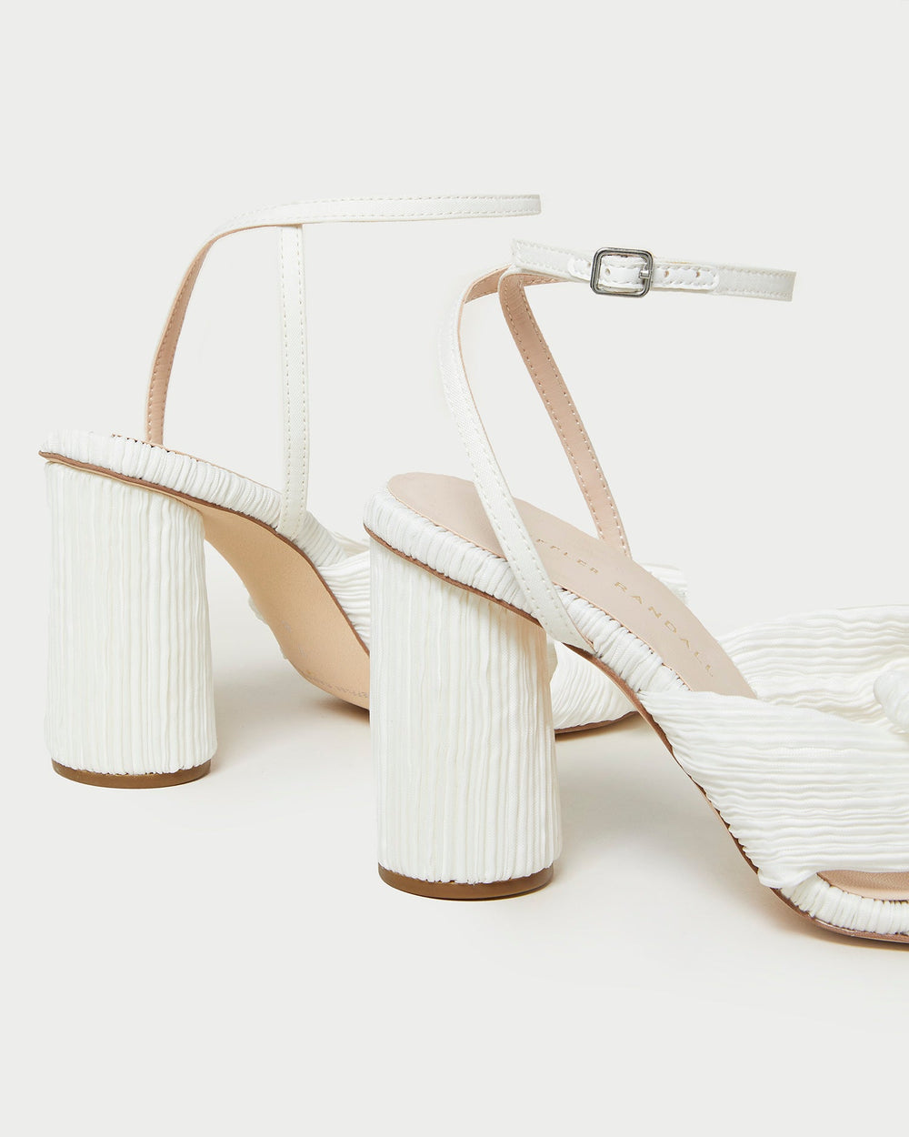 Loeffler Randall Women / Camellia White Pleated Bow Heel