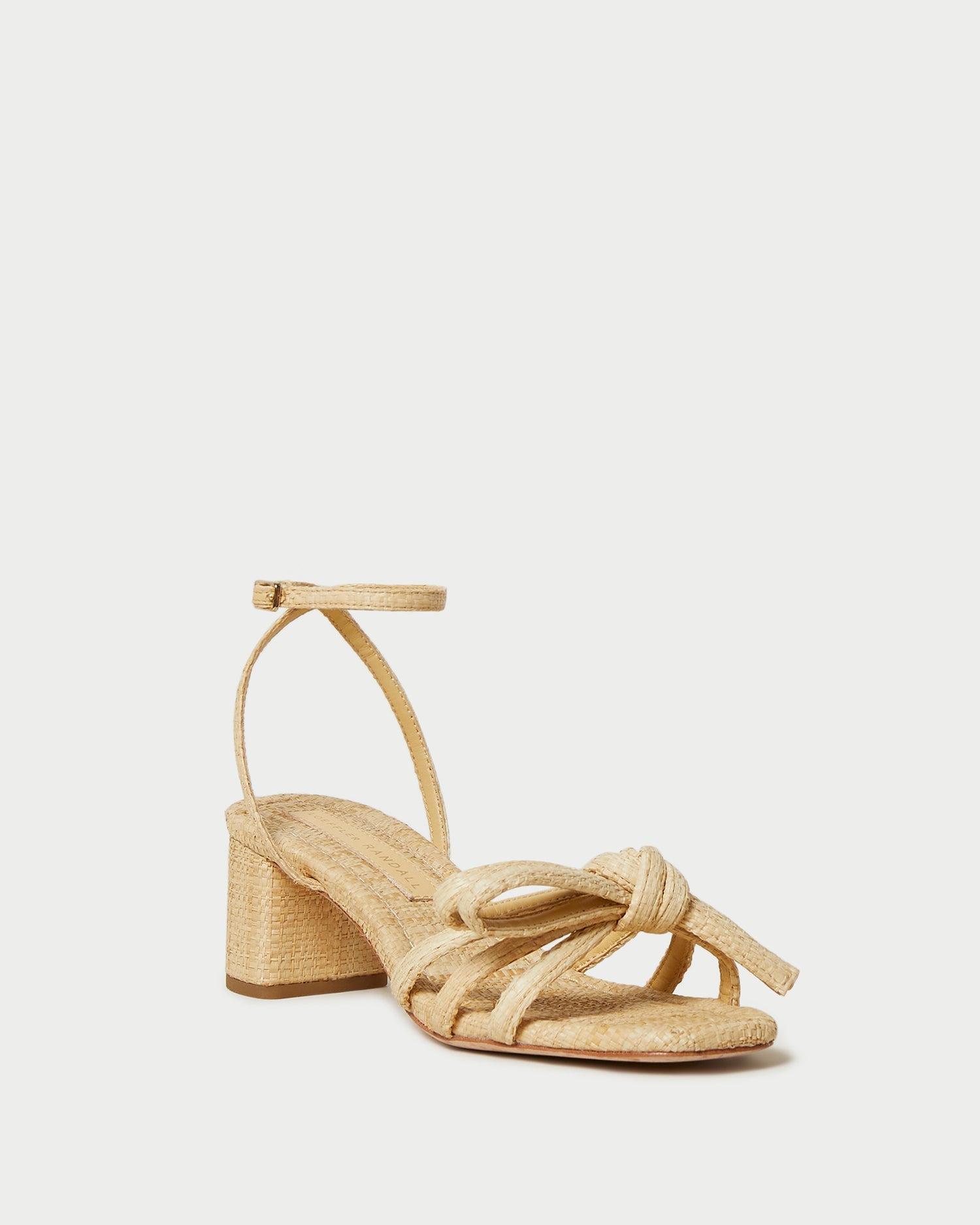 Loeffler Randall Women / Mikel Natural Bow Mid-Heel Sandal