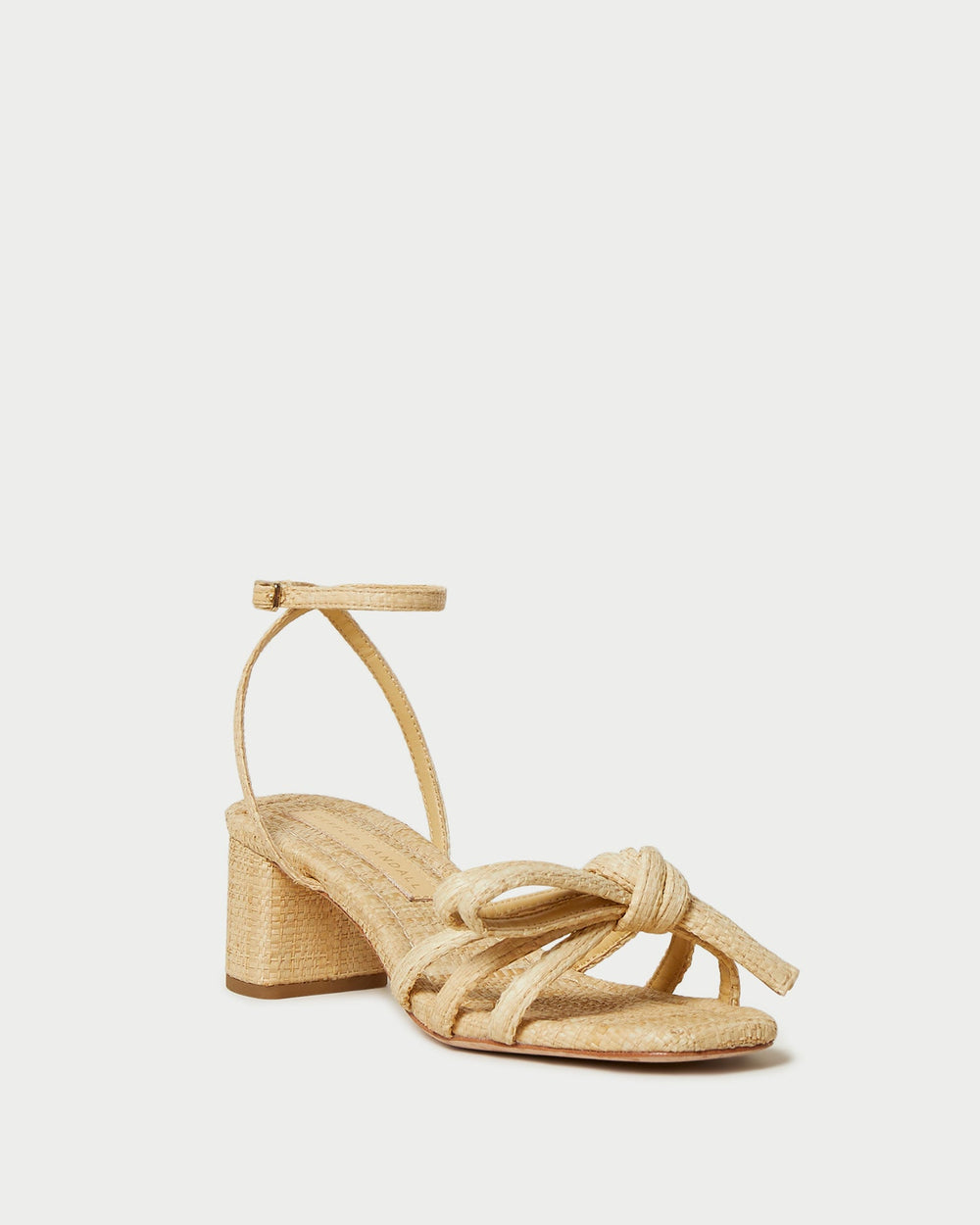 Loeffler Randall Women / Mikel Natural Bow Mid-Heel Sandal