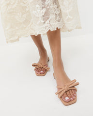 Loeffler Randall Women / Hadley Dune Leather Bow Sandal
