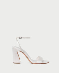 Loeffler Randall Women / Malia Cream Curved-Heel Sandal