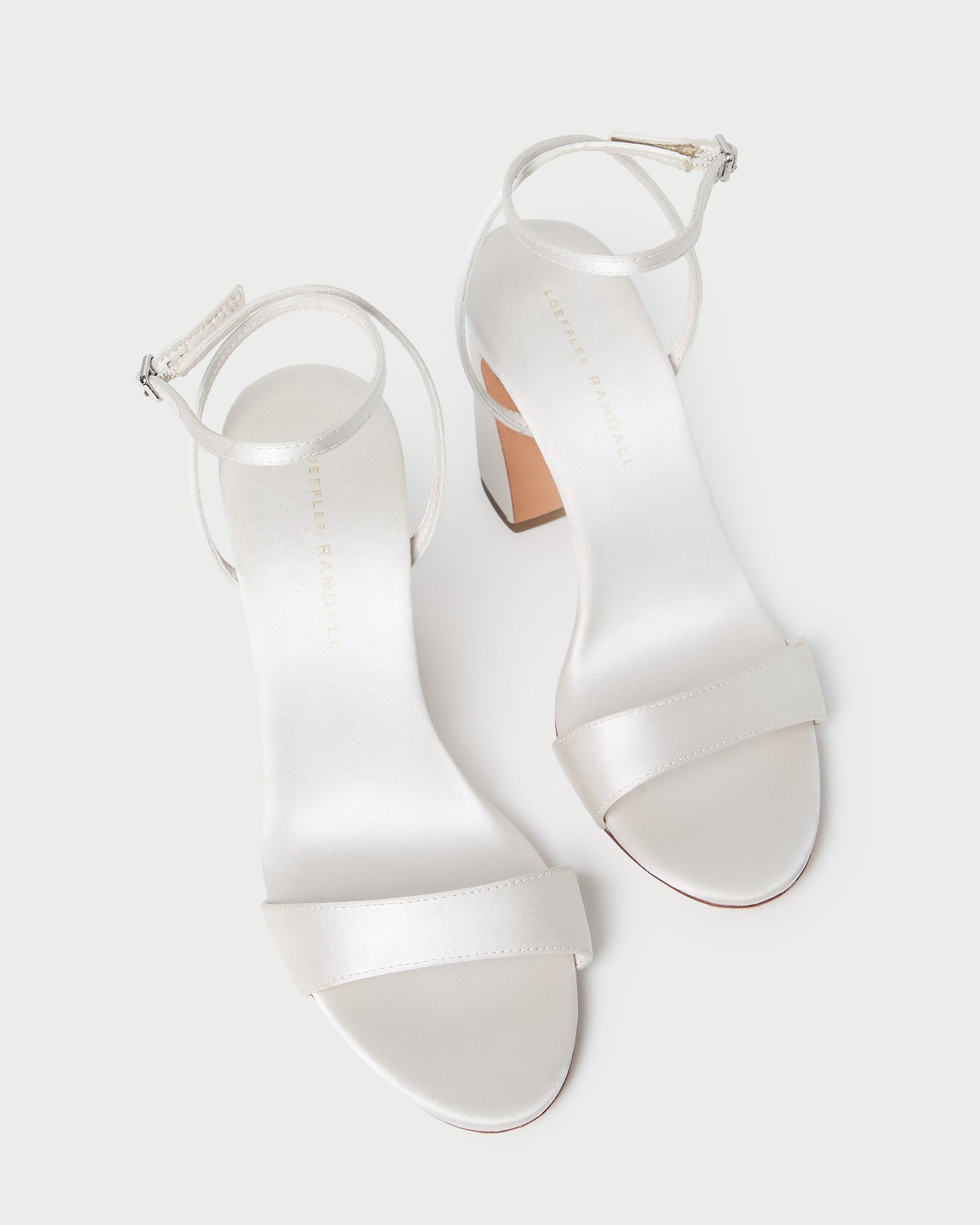 Loeffler Randall Women / Malia Cream Curved-Heel Sandal