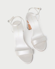 Loeffler Randall Women / Malia Cream Curved-Heel Sandal
