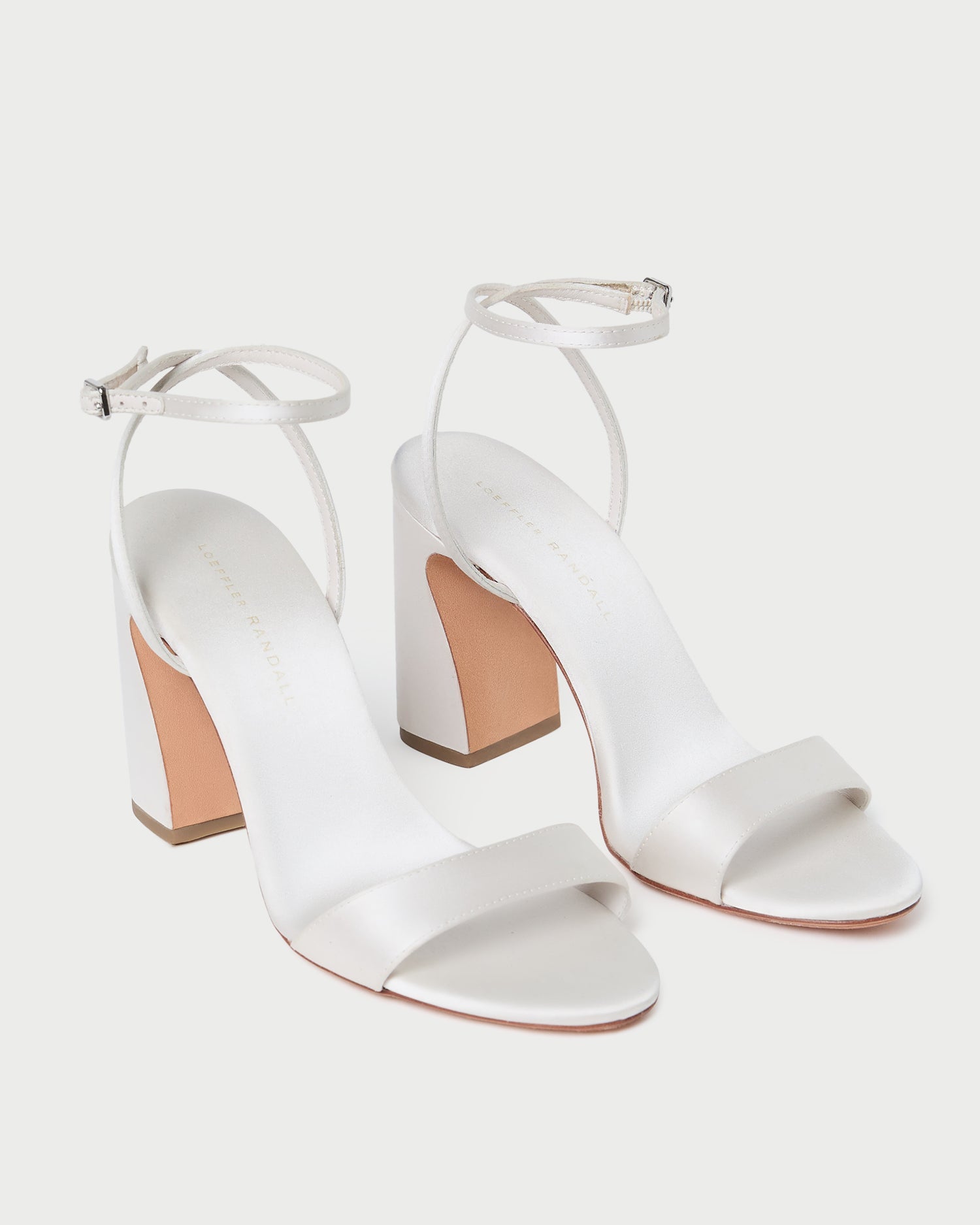 Loeffler Randall Women / Malia Cream Curved-Heel Sandal