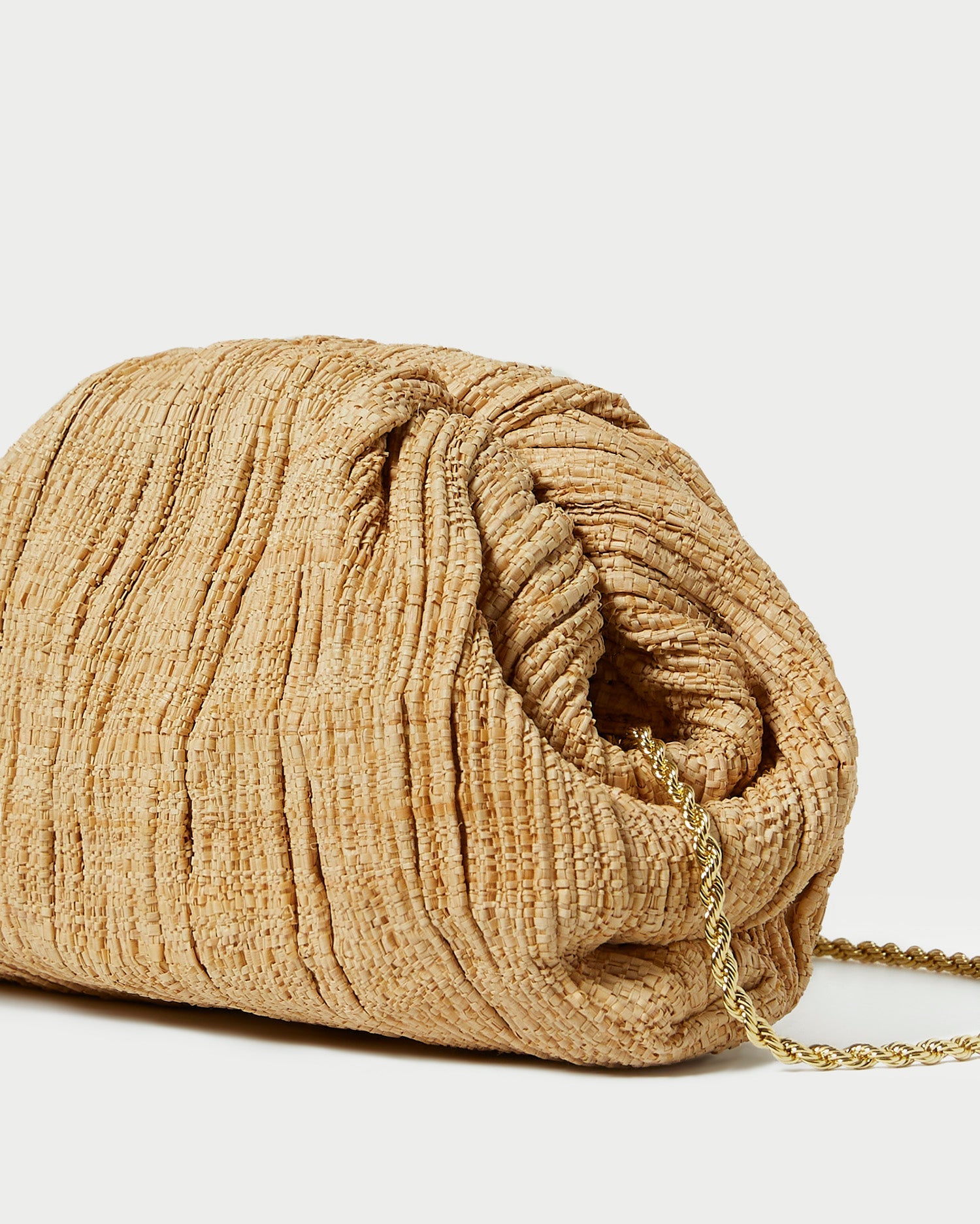 Loeffler Randall Women / Bailey Natural Pleated Dome Clutch