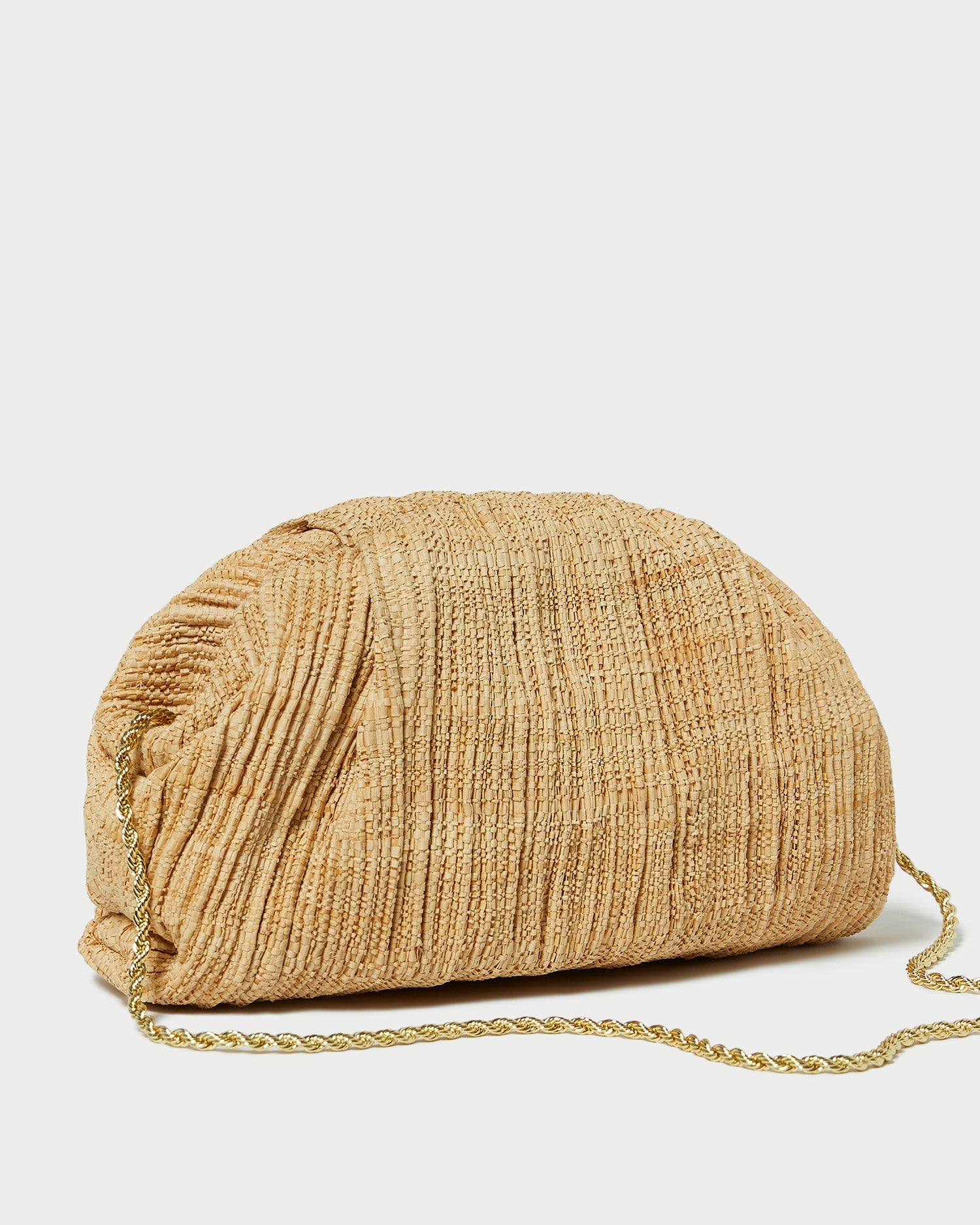 Loeffler Randall Women / Bailey Natural Pleated Dome Clutch