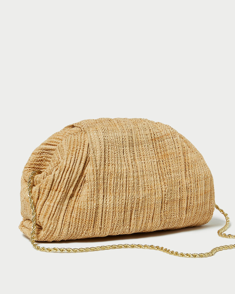 Loeffler Randall Women / Bailey Natural Pleated Dome Clutch