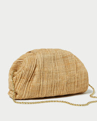 Loeffler Randall Women / Bailey Natural Pleated Dome Clutch