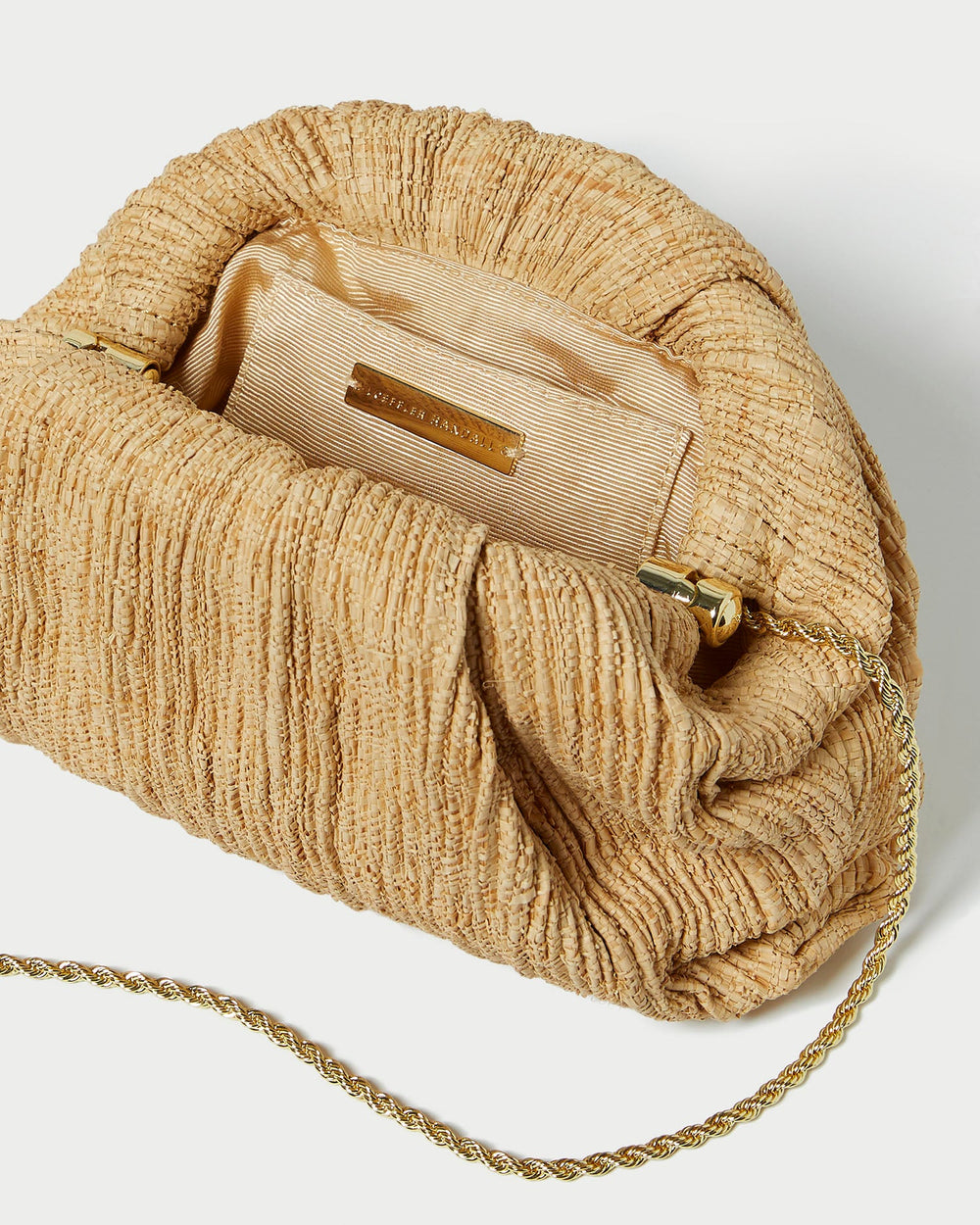 Loeffler Randall Women / Bailey Natural Pleated Dome Clutch