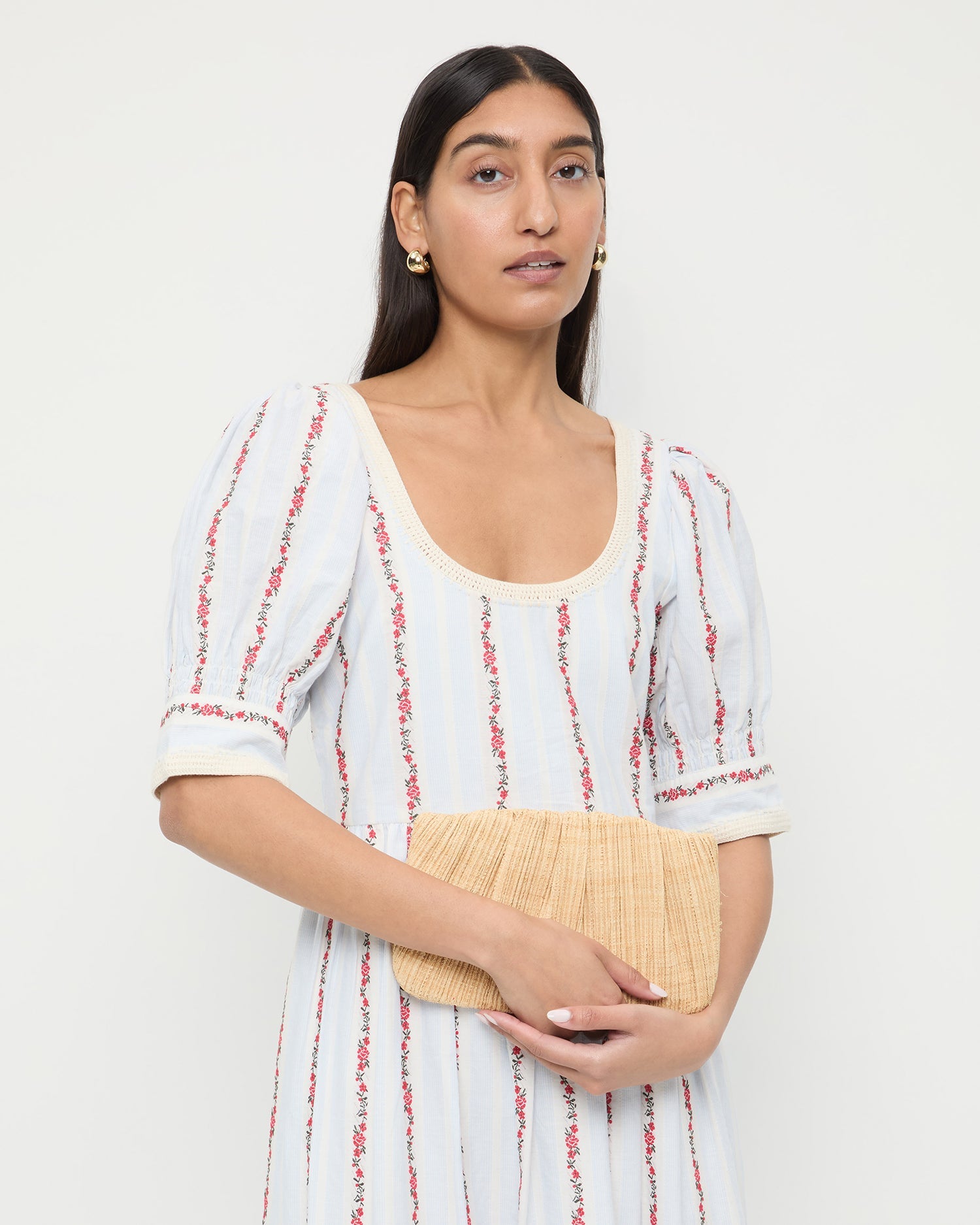 Loeffler Randall Women / Brit Natural Flat Pleated Clutch