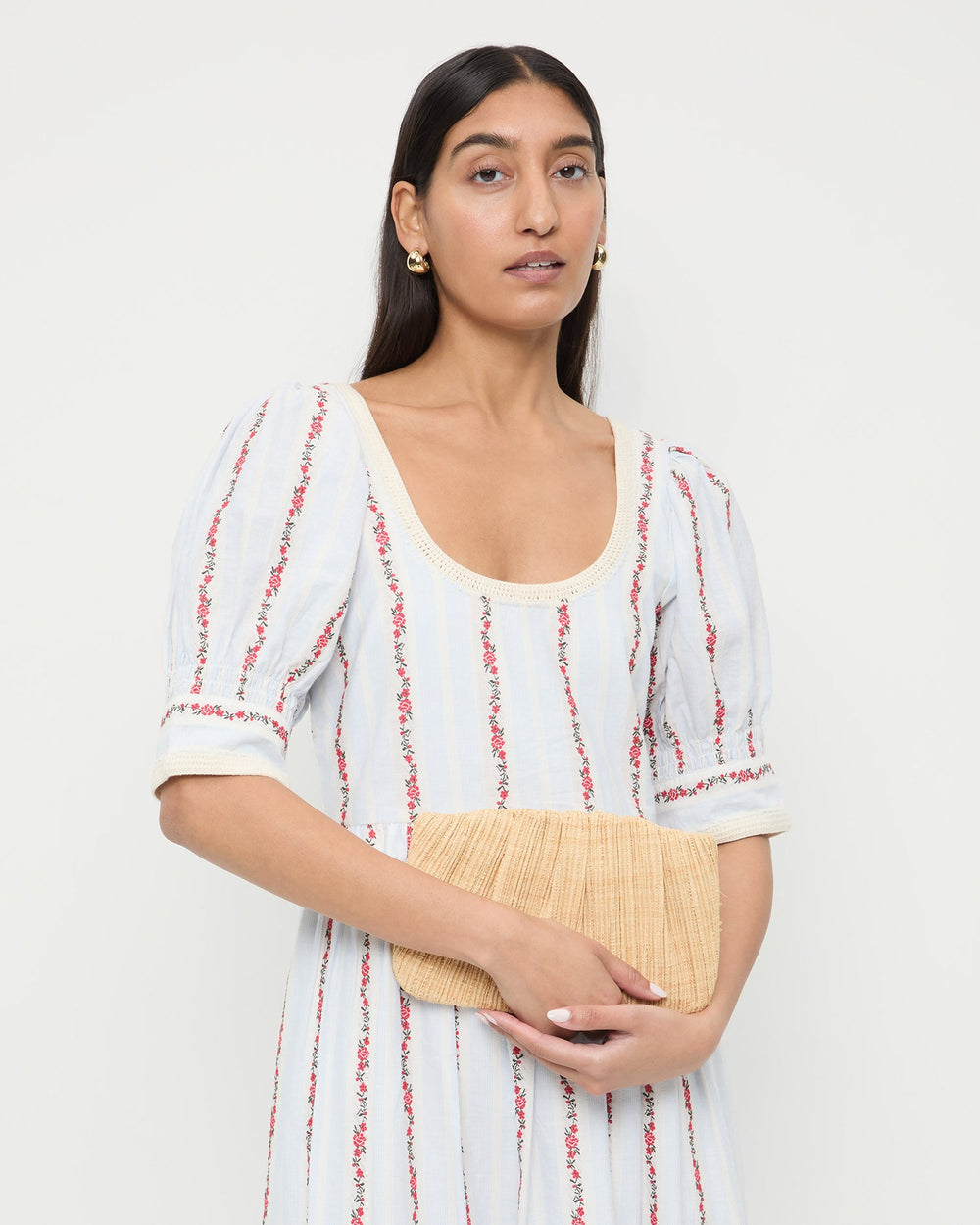 Loeffler Randall Women / Brit Natural Flat Pleated Clutch