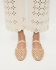 Loeffler Randall Women / Leonie Natural Crochet Ballet Flat