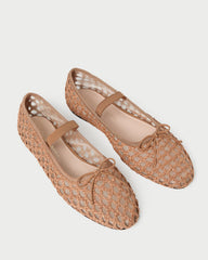 Loeffler Randall Women / Leonie Brown Crochet Ballet Flat