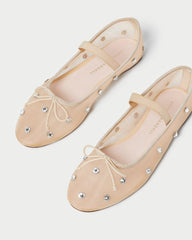 Loeffler Randall Women / Leonie Caramel/Crystal Ballet Flat