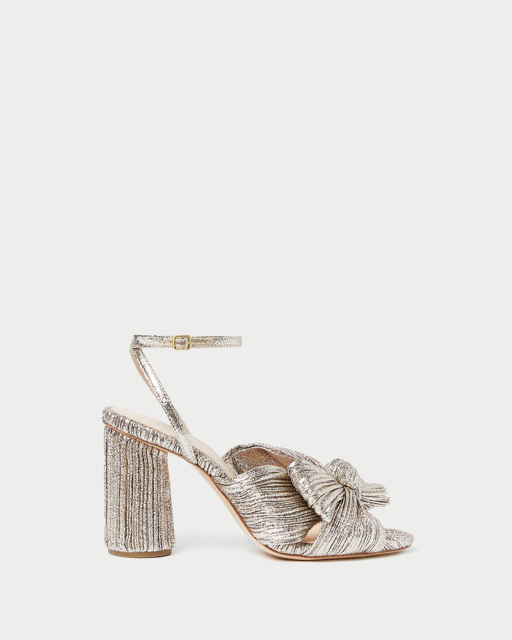 Loeffler Randall Women / Camellia Champagne Pleated Bow Heel