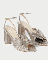 Loeffler Randall Women / Camellia Champagne Pleated Bow Heel