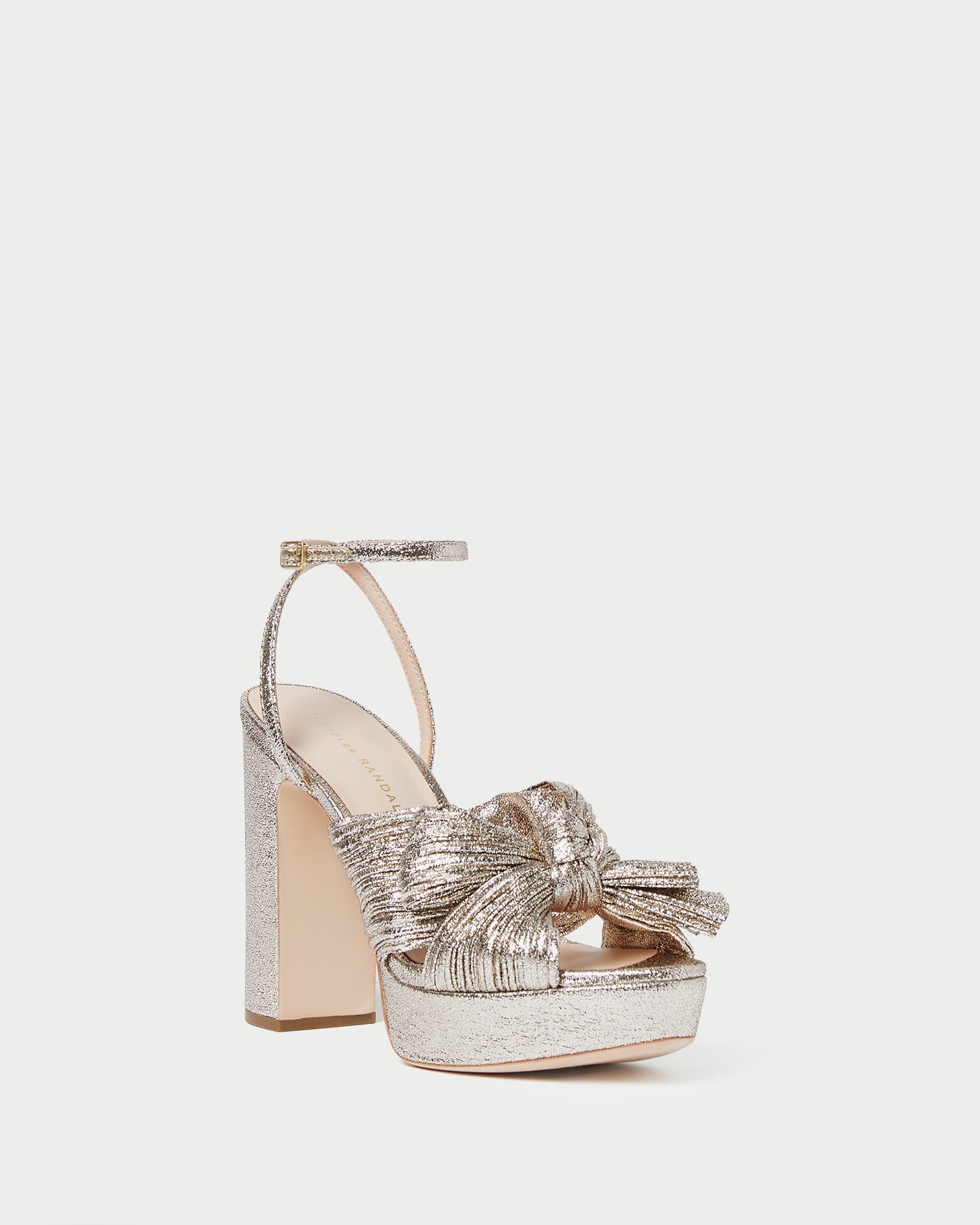 Loeffler Randall Women / Natalia Champagne Platform Bow Heel