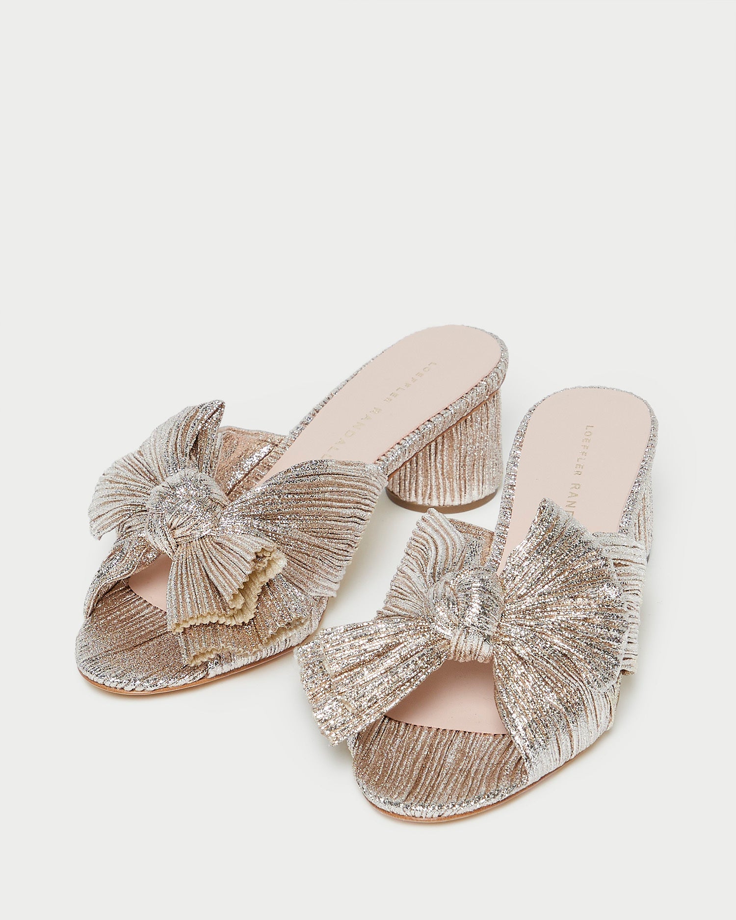 Loeffler Randall Women / Emilia Champagne Pleated Bow Heel