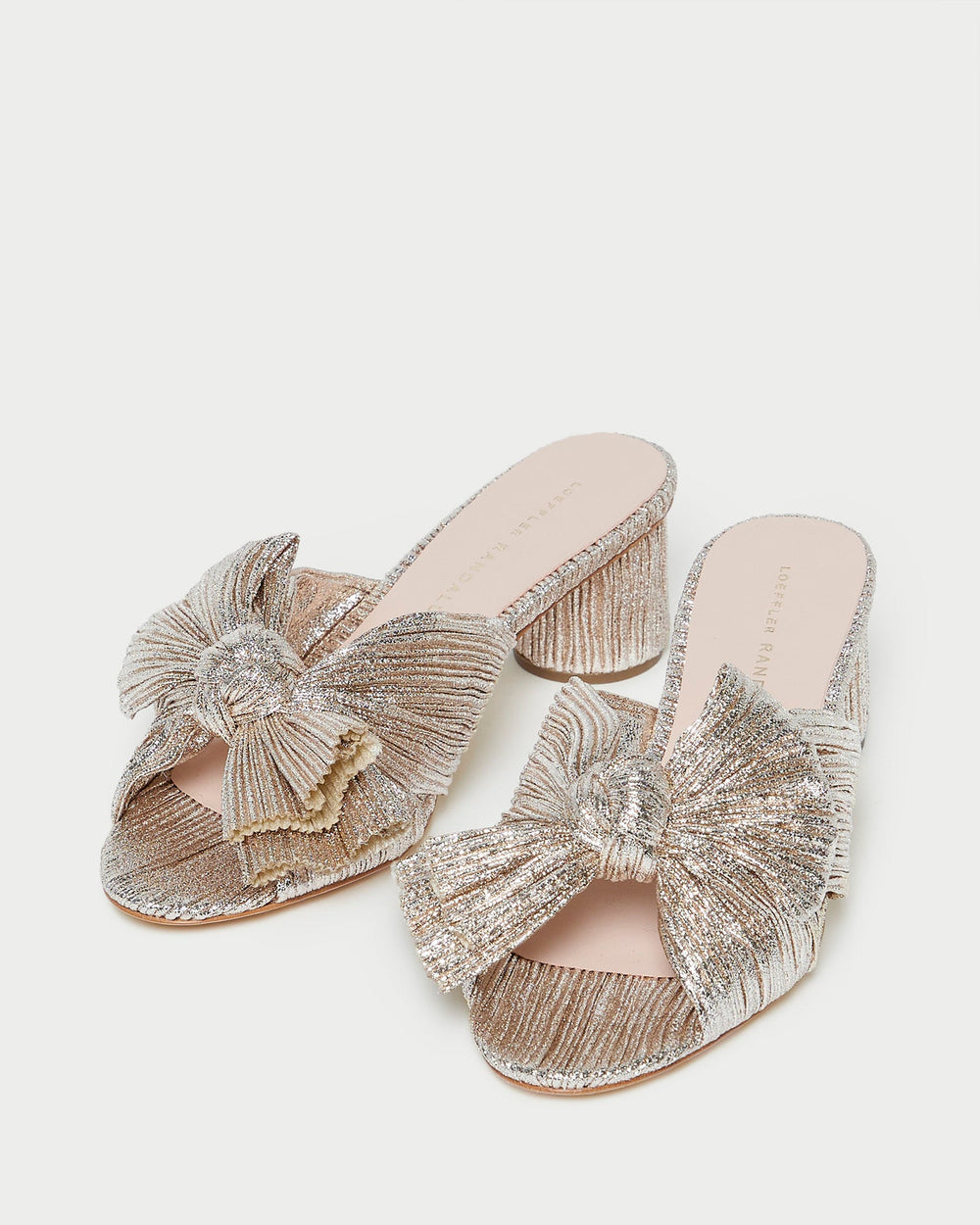 Loeffler Randall Women / Emilia Champagne Pleated Bow Heel