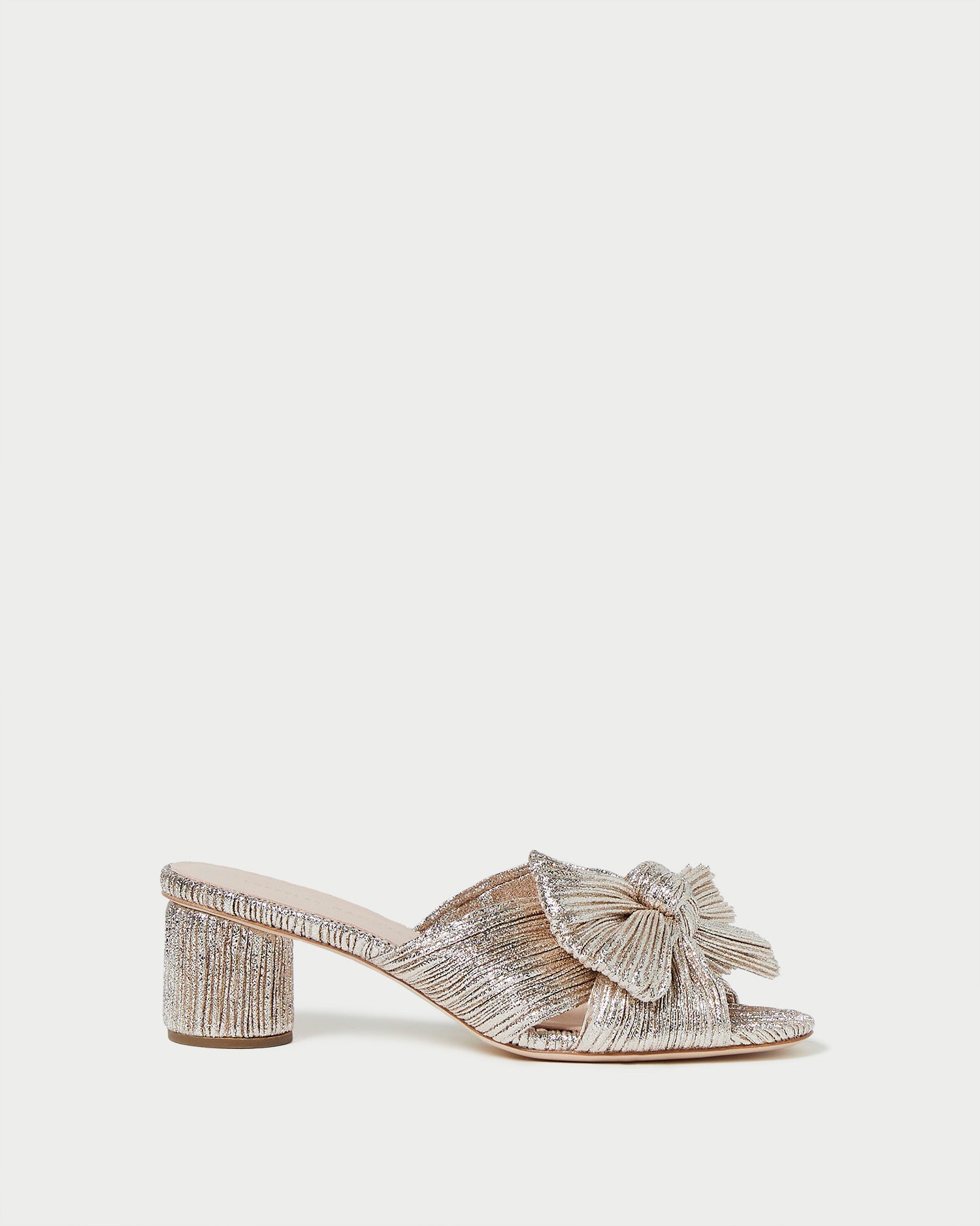 Loeffler Randall Women / Emilia Champagne Pleated Bow Heel