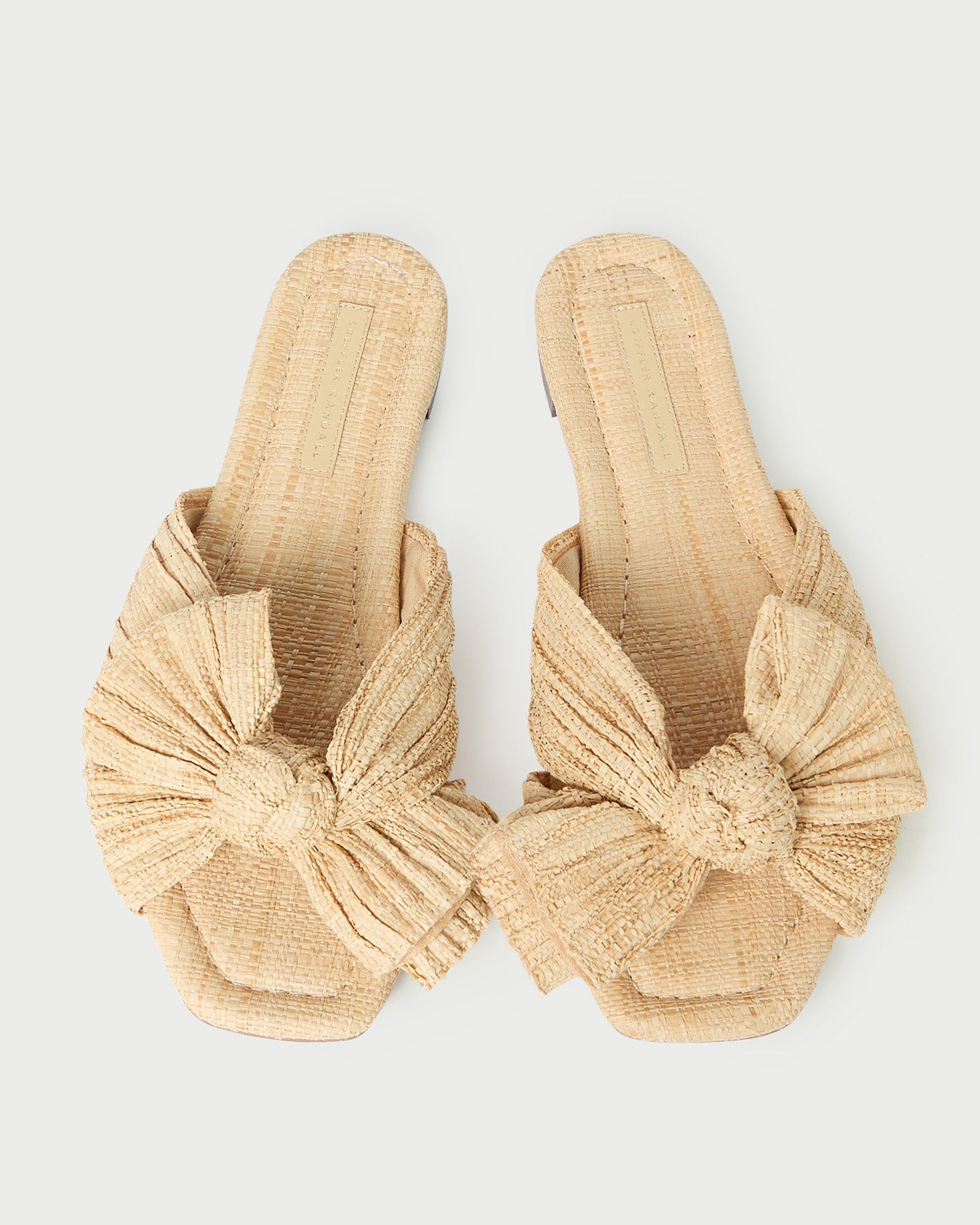 Loeffler Randall Women / Daphne Natural Bow Slide Sandal