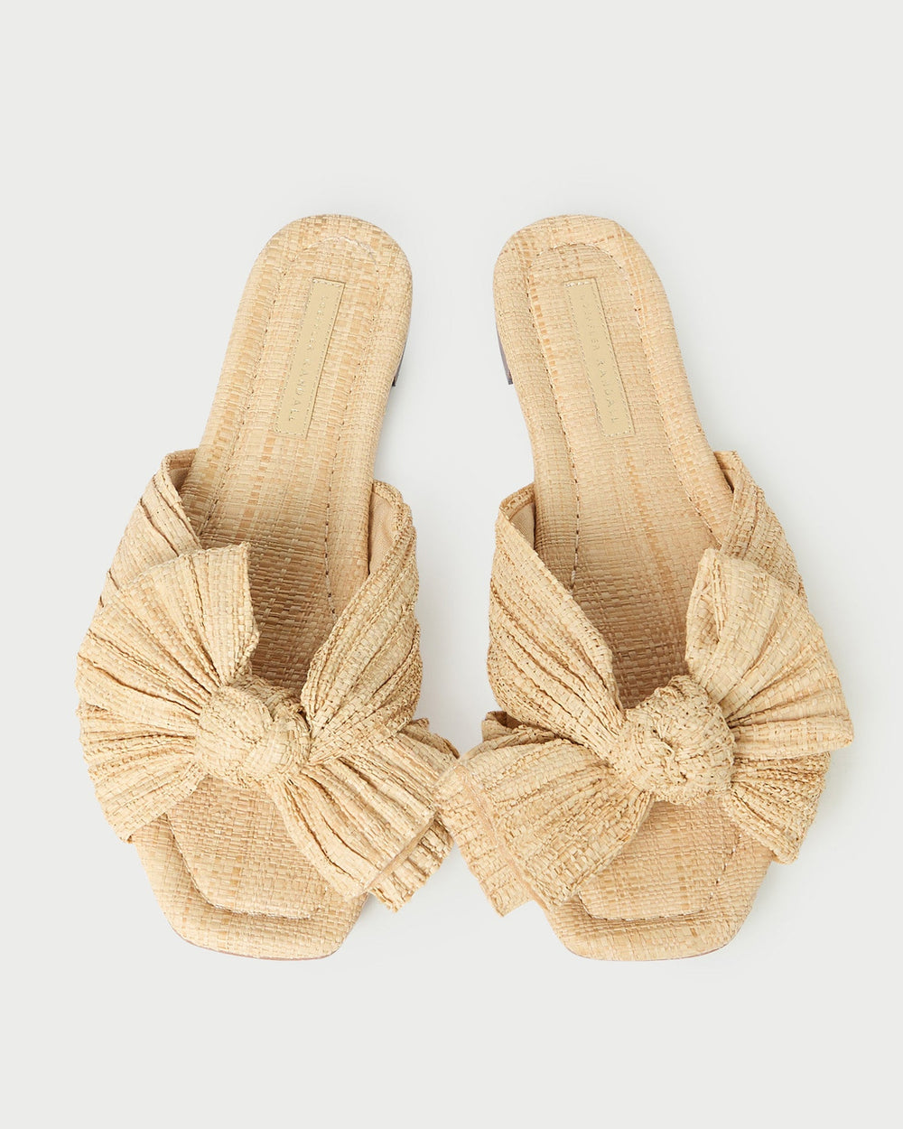 Loeffler Randall Women / Daphne Natural Bow Slide Sandal