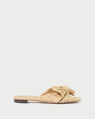 Loeffler Randall Women / Daphne Natural Bow Slide Sandal