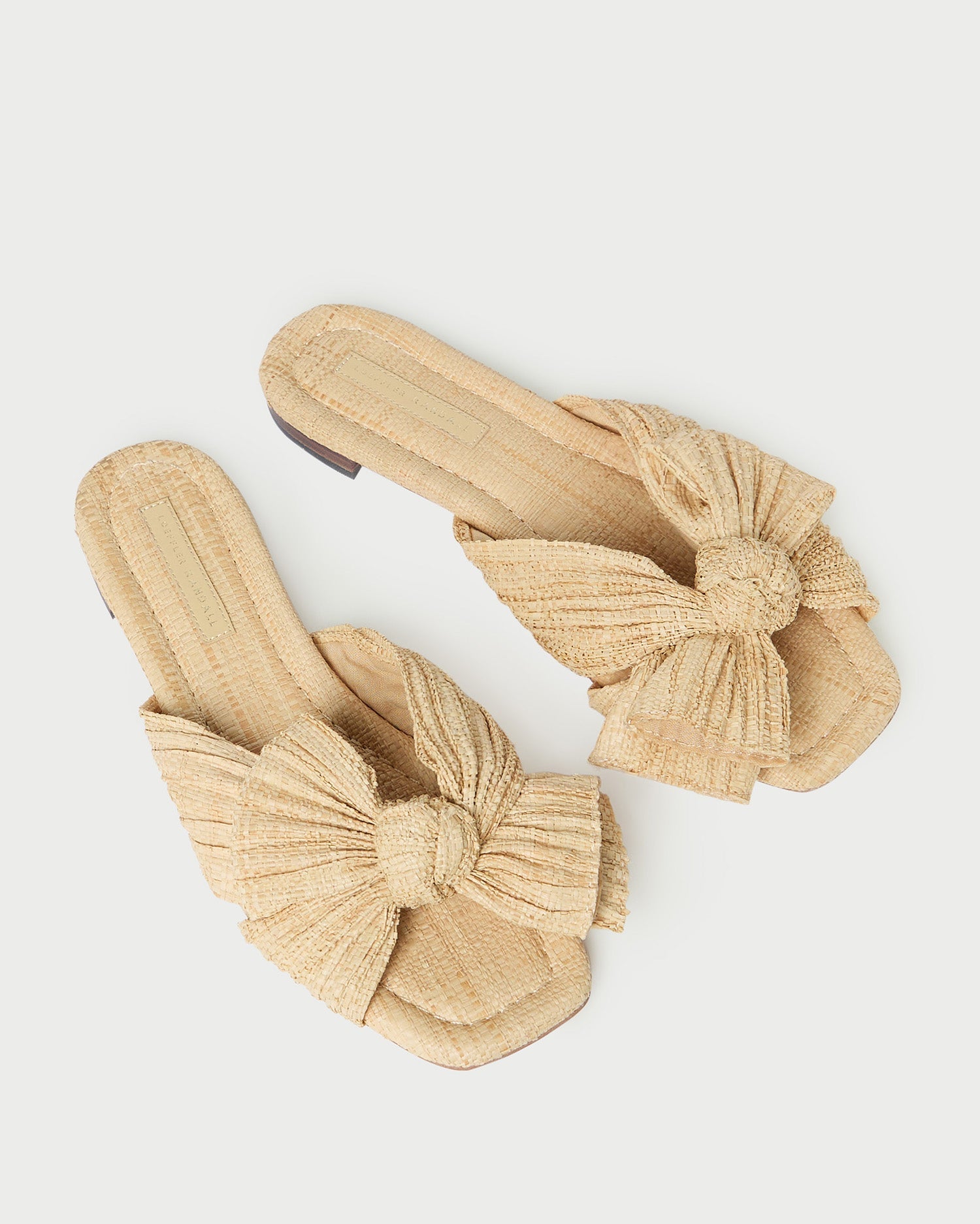 Loeffler Randall Women / Daphne Natural Bow Slide Sandal