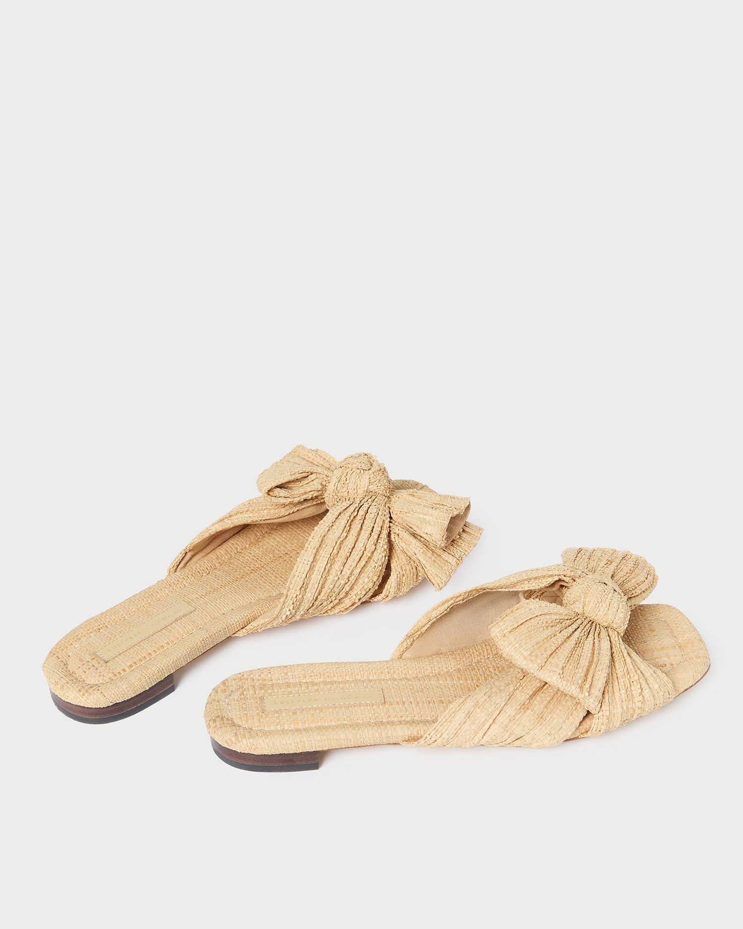 Loeffler Randall Women / Daphne Natural Bow Slide Sandal