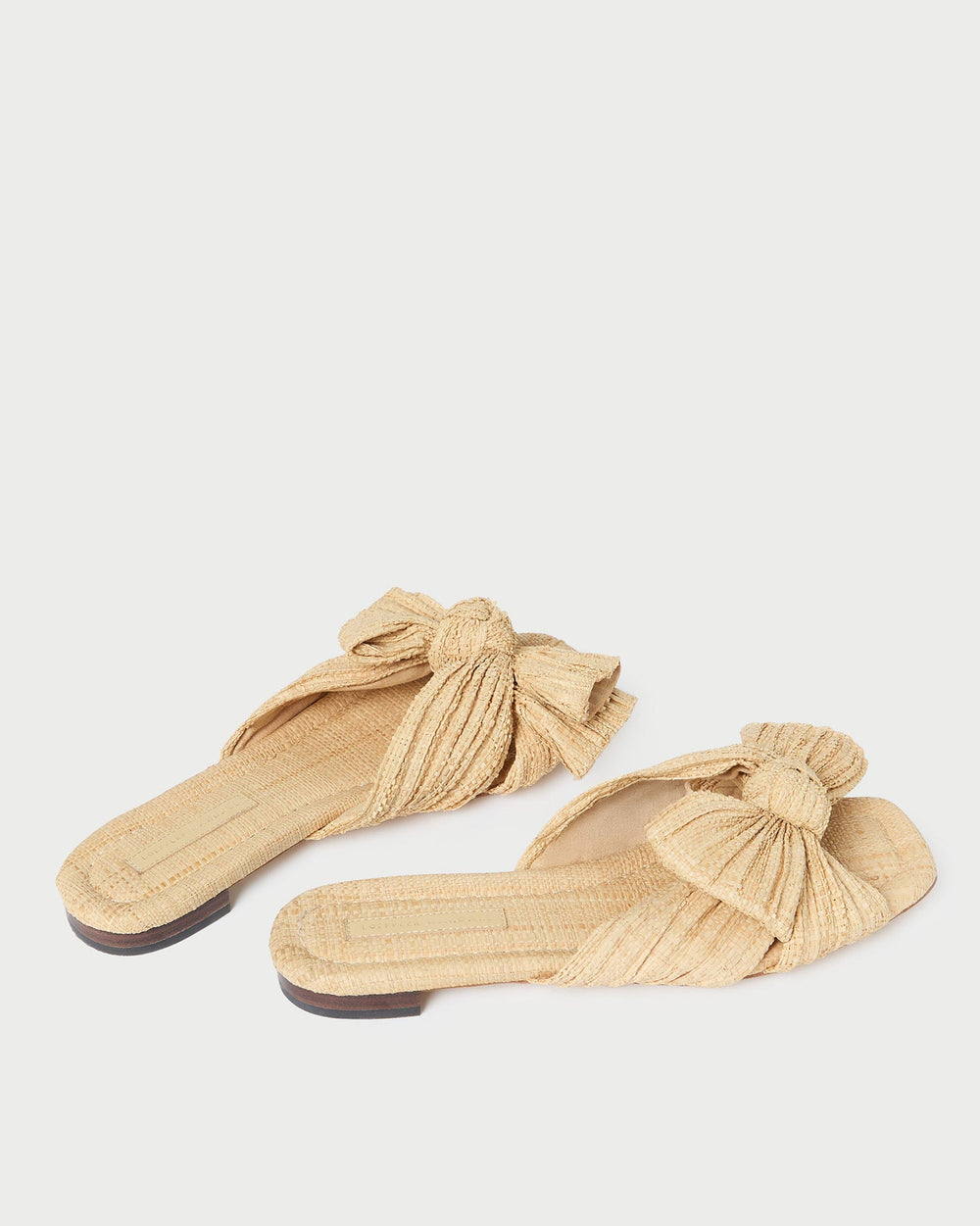 Loeffler Randall Women / Daphne Natural Bow Slide Sandal