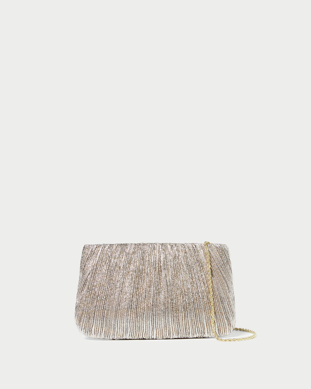 Loeffler Randall Women / Brit Champagne Flat Pleated Clutch